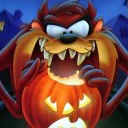 Looney tunes Film serie Avatars Taz Die Halloween Pompoen Eet