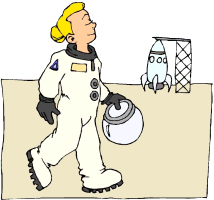 Beroepen plaatjes Astronauten 