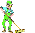 Beroepen plaatjes Schoonmaker 