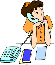 Beroepen plaatjes Secretaresse Telefoniste Secretaresse