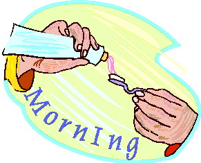 Cliparts Activiteiten Wakker worden 