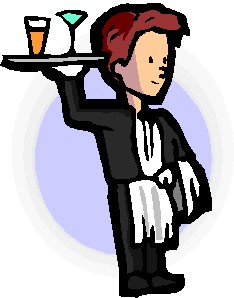 Obers Cliparts Beroepen Ober Bedienen