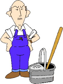 Cliparts Beroepen Schoonmakers 