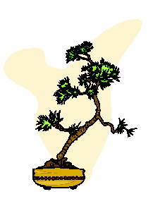 Cliparts Bloemen en planten Bonsai 