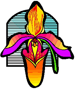 Cliparts Bloemen en planten Orchidee 