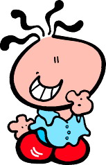 Cliparts Cartoons Bubblegum kids 