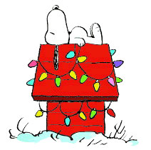 Cliparts Cartoons Kerst snoopy 