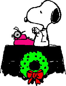 Cliparts Cartoons Kerst snoopy 