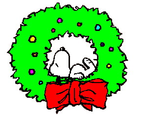 Cliparts Cartoons Kerst snoopy 