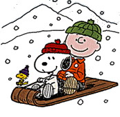 Cliparts Cartoons Kerst snoopy 