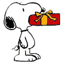 Cliparts Cartoons Kerst snoopy 