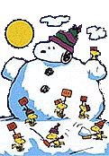 Cliparts Cartoons Kerst snoopy 