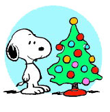 Cliparts Cartoons Kerst snoopy 