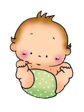 Cliparts Cartoons Thai Baby Die Zijn Voetjes Vasthoud