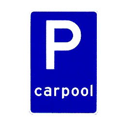 Cliparts Communicatie Verkeersborden Parkeren Carpool