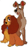 Cliparts Disney Lady en de vagebond 