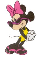 Cliparts Disney Minnie mouse Minnie Mouse Met Zonnenbril