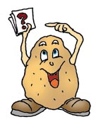 Cliparts Eten en drinken Aardappel Aardappel Heeft Een Vraag