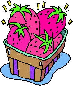 Cliparts Eten en drinken Aardbeien 