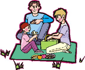 Cliparts Eten en drinken Picknicken 