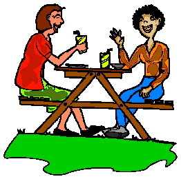 Cliparts Eten en drinken Picknicken 