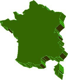 Cliparts Geografie Frankrijk 