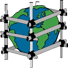 Cliparts Geografie Wereldbollen Wereldbol Ijzeren Constructie