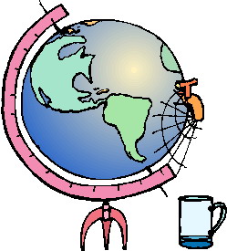 Cliparts Geografie Wereldbollen 