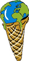 Cliparts Geografie Wereldbollen 