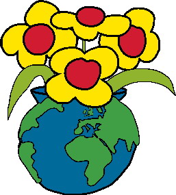 Cliparts Geografie Wereldbollen 