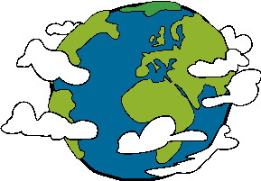 Cliparts Geografie Wereldbollen 