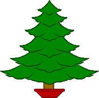 Cliparts Kerstmis Kerst bomen 