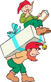 Cliparts Kerstmis Kerst elfen 