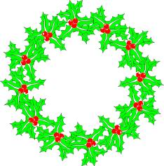 Cliparts Kerstmis Kerst kransen 