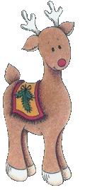 Cliparts Kerstmis Kerst rendieren 