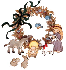 Cliparts Kerstmis Kerst stallen 