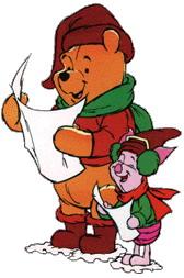 Cliparts Kerstmis Kerst winnie de pooh 