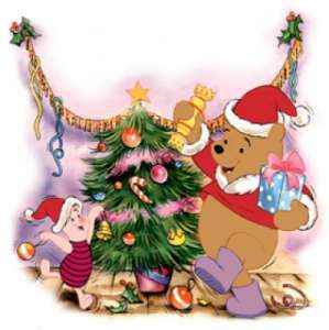 Cliparts Kerstmis Kerst winnie de pooh 