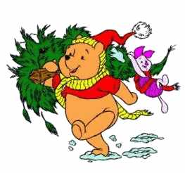 Cliparts Kerstmis Kerst winnie de pooh 