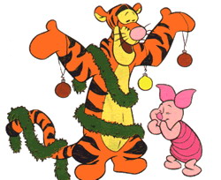 Cliparts Kerstmis Kerst winnie de pooh 