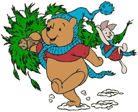 Cliparts Kerstmis Kerst winnie de pooh 