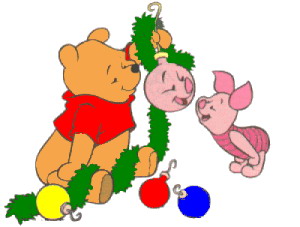 Cliparts Kerstmis Kerst winnie de pooh 