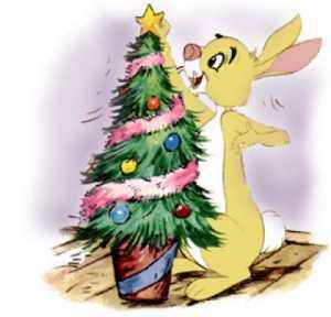 Cliparts Kerstmis Kerst winnie de pooh 