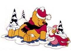 Cliparts Kerstmis Kerst winnie de pooh 