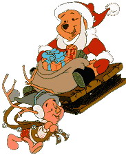 Cliparts Kerstmis Kerst winnie de pooh 