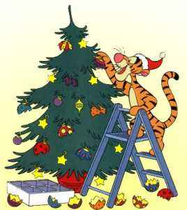 Cliparts Kerstmis Kerst winnie de pooh 