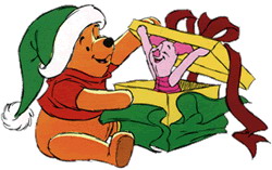 Cliparts Kerstmis Kerst winnie de pooh 