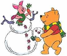 Cliparts Kerstmis Kerst winnie de pooh 