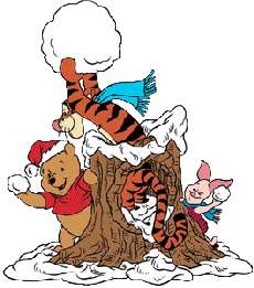 Cliparts Kerstmis Kerst winnie de pooh 