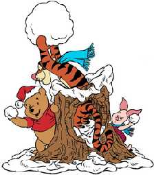 Cliparts Kerstmis Kerst winnie de pooh 